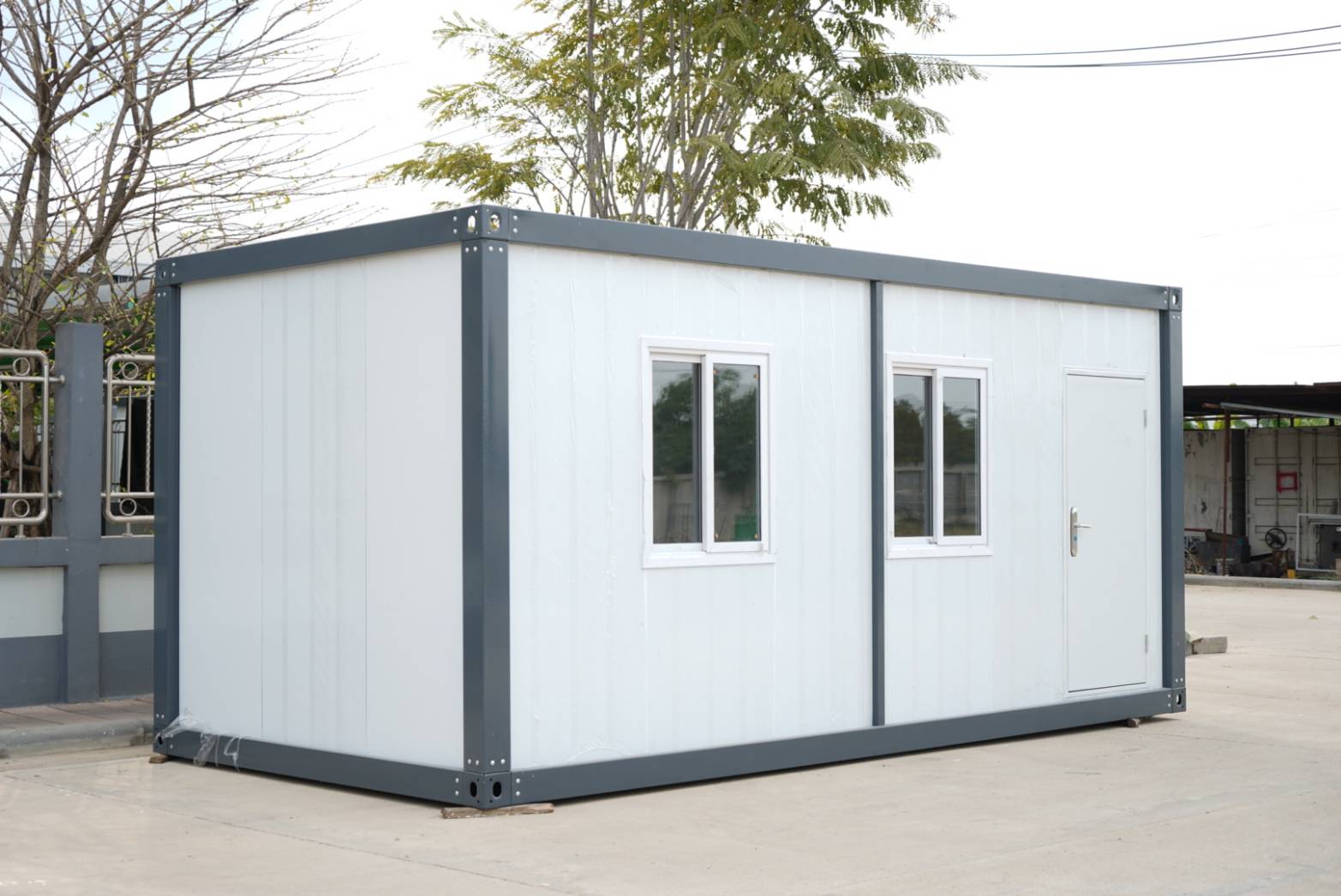 TheContainerTH prefabricated container unit — rear angle view